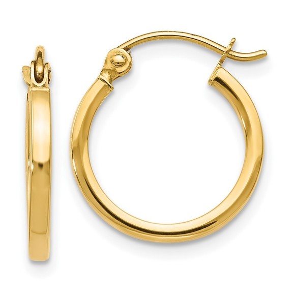 14K Polished Hoop Earrings,All Products : American Fashion Style Bags On Sale